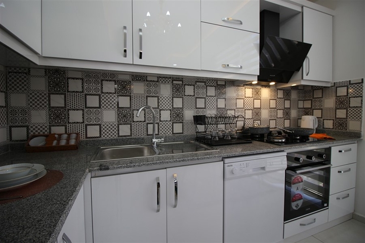 Апартаменты 2+1 с мебелью в районе Махмутлар