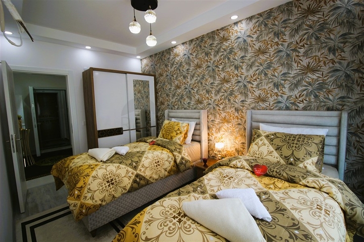 Апартаменты 2+1 с мебелью в районе Махмутлар