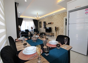 Апартаменты 2+1 с мебелью в районе Махмутлар