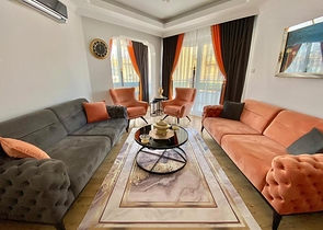 Семейная квартира в 100 метрах до моря в районе Махмутлар