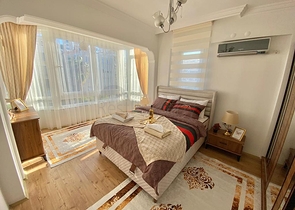 Семейная квартира в 100 метрах до моря в районе Махмутлар