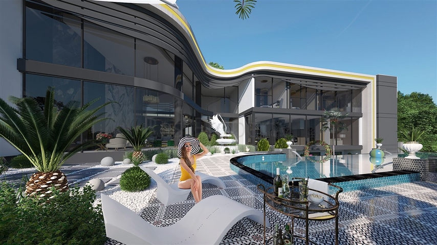 Трехуровневая вилла с бассейном и премиум инфраструктурой
