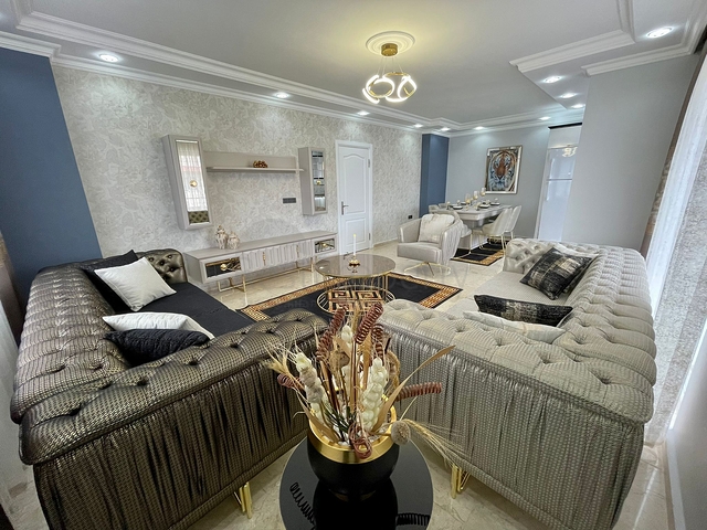 Квартира 2+1 с видом на горы в Махмутларе