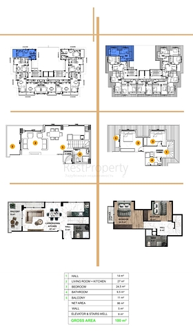 Новый проект с богатой инфраструктурой в районе Авсаллар