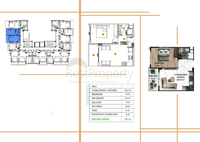 Новый проект с богатой инфраструктурой в районе Авсаллар
