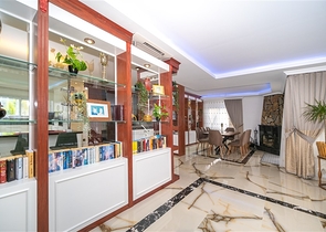 Вилла 3+1 с потрясающими видами на море и горы в районе Каргыджак