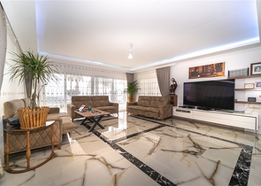 Вилла 3+1 с потрясающими видами на море и горы в районе Каргыджак