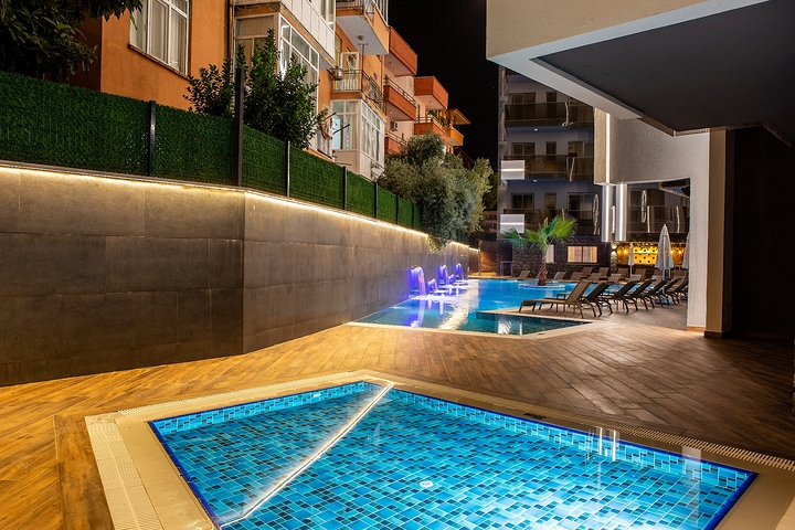 Квартира 1+1 в современном комплексе рядом с пляжем Клеопатра