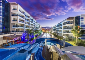 Дуплекс 4+1 в современном комплексе в районе Кестель