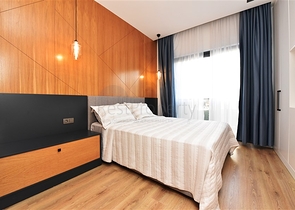 Садовый дуплекс планировки 2+1 в районе пляжа Клеопатра