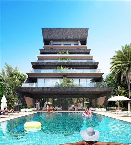 Новый проект на первой береговой линии в районе Каргыджак 