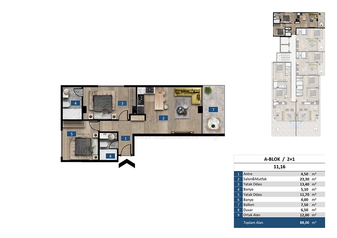 Новый проект на первой береговой линии в районе Каргыджак 