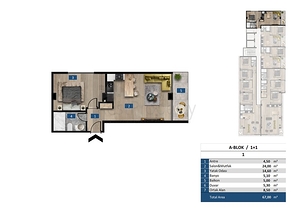 Новый проект на первой береговой линии в районе Каргыджак 