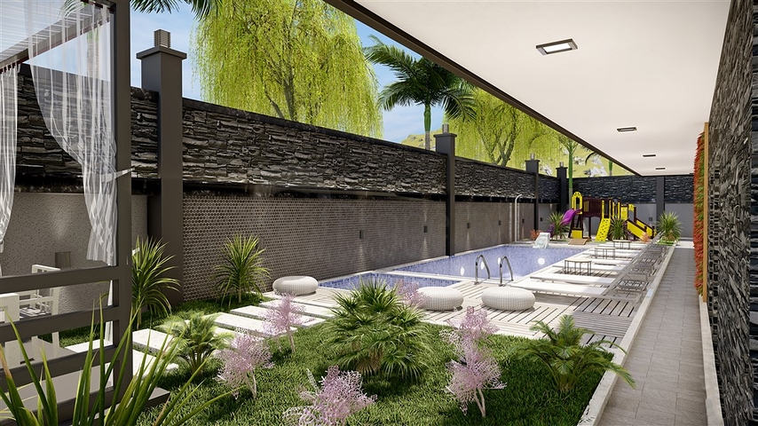 Новый инвестиционный проект в 400 метрах от моря в Махумтларе