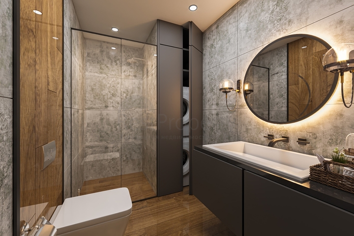 Инвестиционный проект семейной концепции с видом на озеро и море