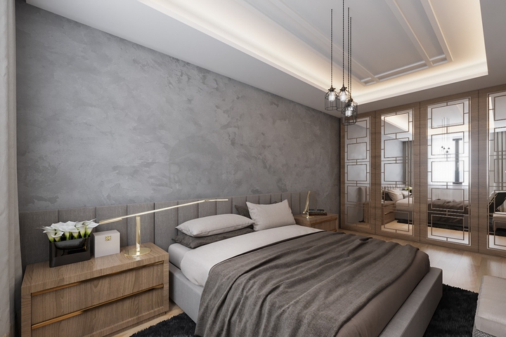 Инвестиционный проект семейной концепции с видом на озеро и море