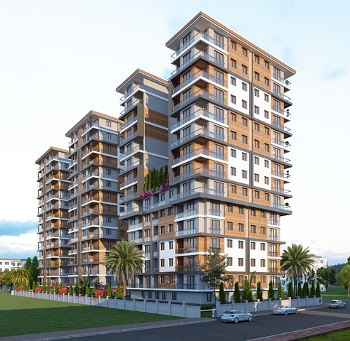 Инвестиционный проект семейной концепции с видом на озеро и море