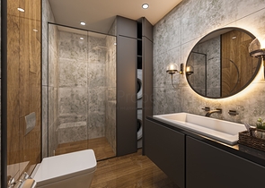 Инвестиционный проект семейной концепции с видом на озеро и море