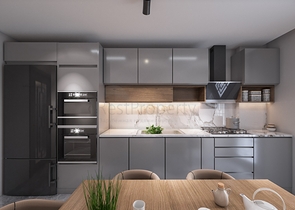 Инвестиционный проект семейной концепции с видом на озеро и море