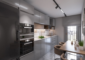 Инвестиционный проект семейной концепции с видом на озеро и море