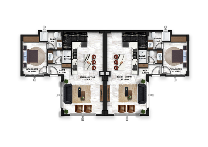 Комплекс вилл в районе Авсаллар