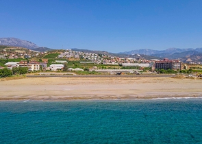 Вилла 4+1 с видом на море в районе Демирташ