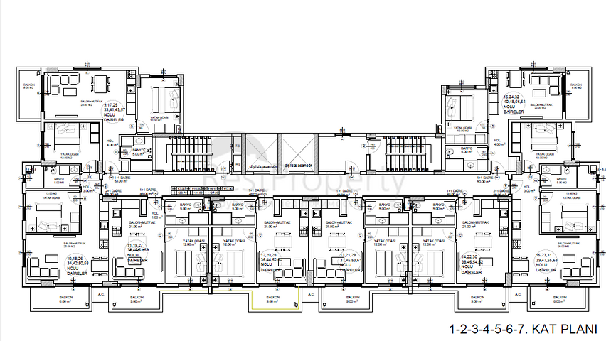 Новый проект в Махмутларе от известного застройщика 