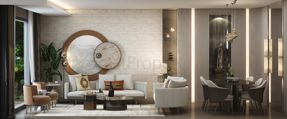 Проект в который входят частные террасы с садом