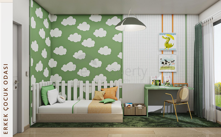 Проект в который входят частные террасы с садом