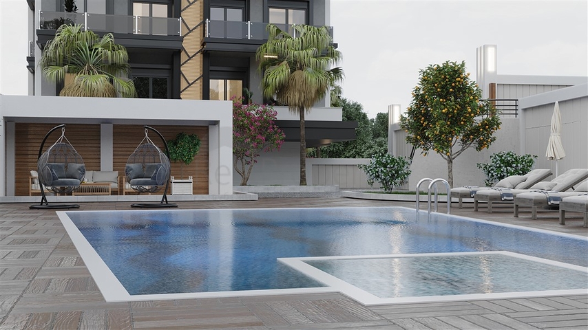 Новый жилой комплекс в 400 м от моря в районе Кестель 