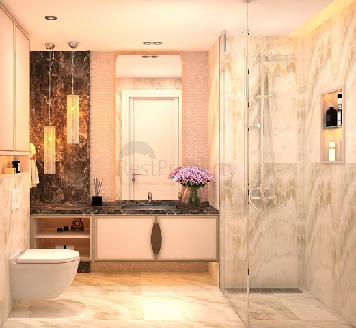 Апартаменты 1+1 в цeнтре Алании