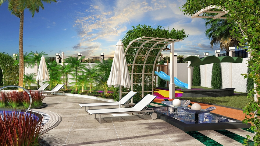 Апартаменты 1+1 в цeнтре Алании