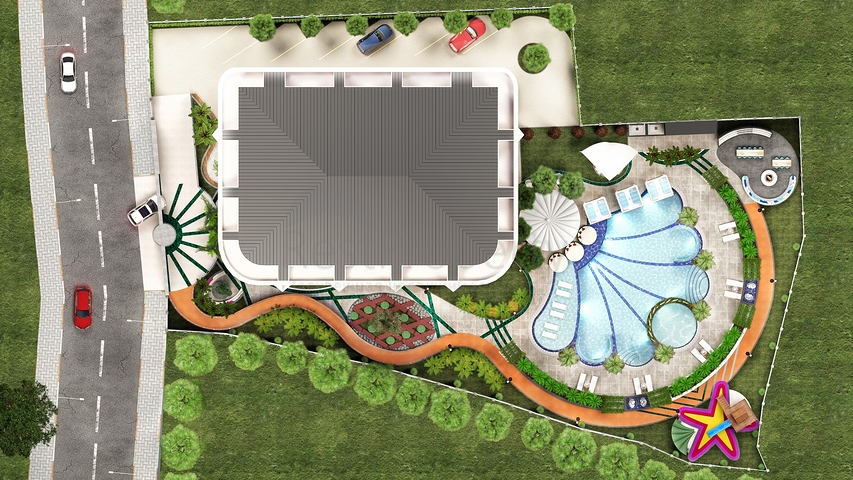 Апартаменты 1+1 в цeнтре Алании