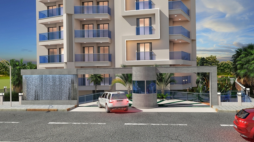 Апартаменты 1+1 в цeнтре Алании