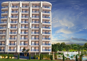 Апартаменты 1+1 в цeнтре Алании