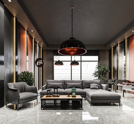 Квартира в шикарном комплексе на первой береговой линии в Махмутларе