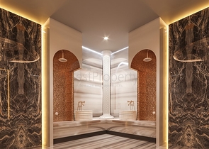 Квартира в шикарном комплексе на первой береговой линии в Махмутларе