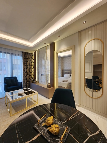 Двухкомнатная квартира в комплексе на первой линии в Махмутларе