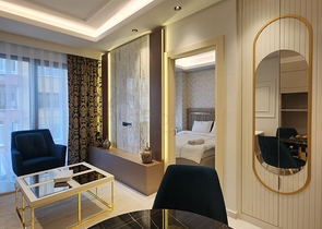 Двухкомнатная квартира в комплексе на первой линии в Махмутларе