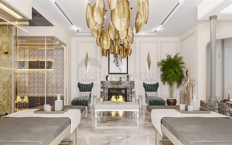 Квартира планировкой 1+1 в современном комплексе в Махмутларе