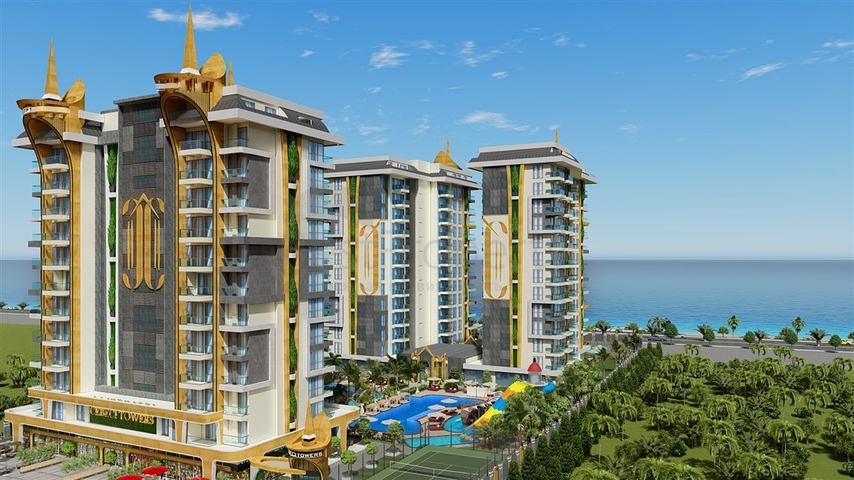 Квартира планировкой 1+1 в современном комплексе в Махмутларе