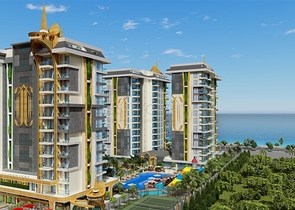 Квартира планировкой 1+1 в современном комплексе в Махмутларе