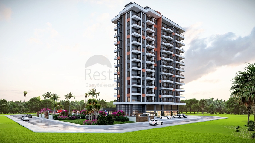 Новый комплекс в Махмутларе в 400м от моря