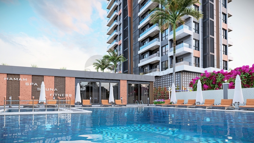 Новый комплекс в Махмутларе в 400м от моря