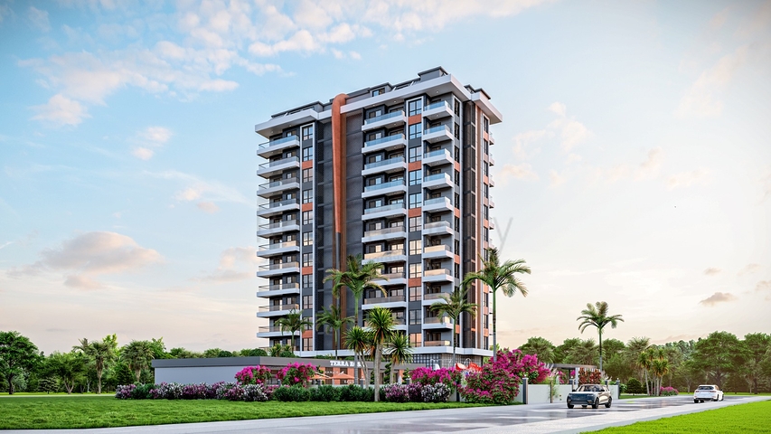 Новый комплекс в Махмутларе в 400м от моря