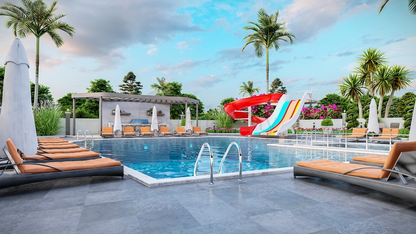 Новый комплекс в Махмутларе в 400м от моря