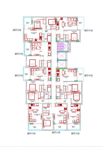 Новый проект в районе Махмутлар в 600 м от моря 