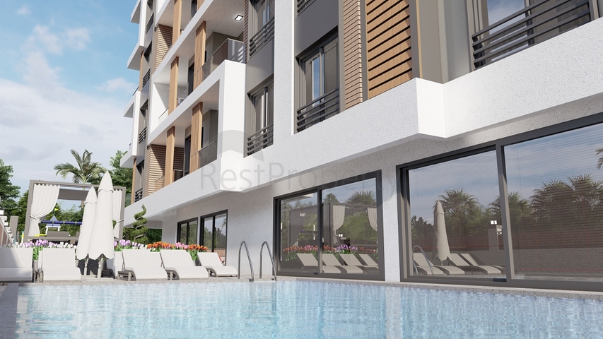 Новый проект в районе Махмутлар в 600 м от моря 