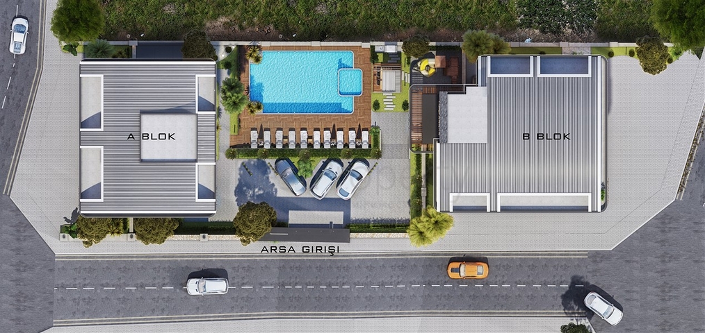 Строящийся комплекс в районе Оба