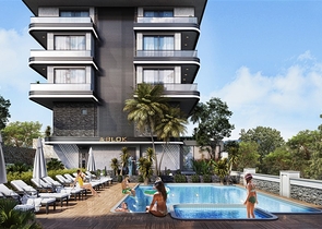 Строящийся комплекс в районе Оба